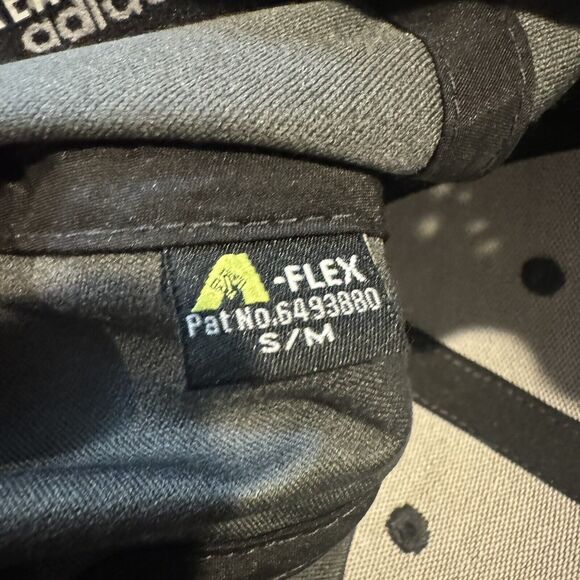 Adidas AEROREADY A-Flex Gray Baseball Cap Hat Stretch Fit Golf Athletic S/M - Picture 9 of 9